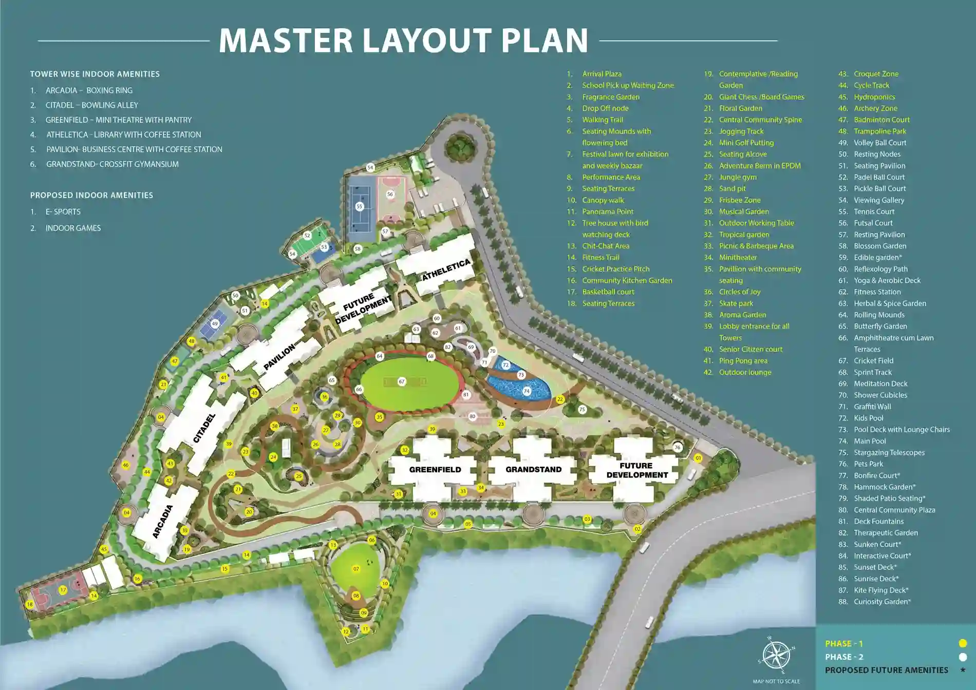 Typical 3 BHK Floor Plan - Hiranandani Fortune City
